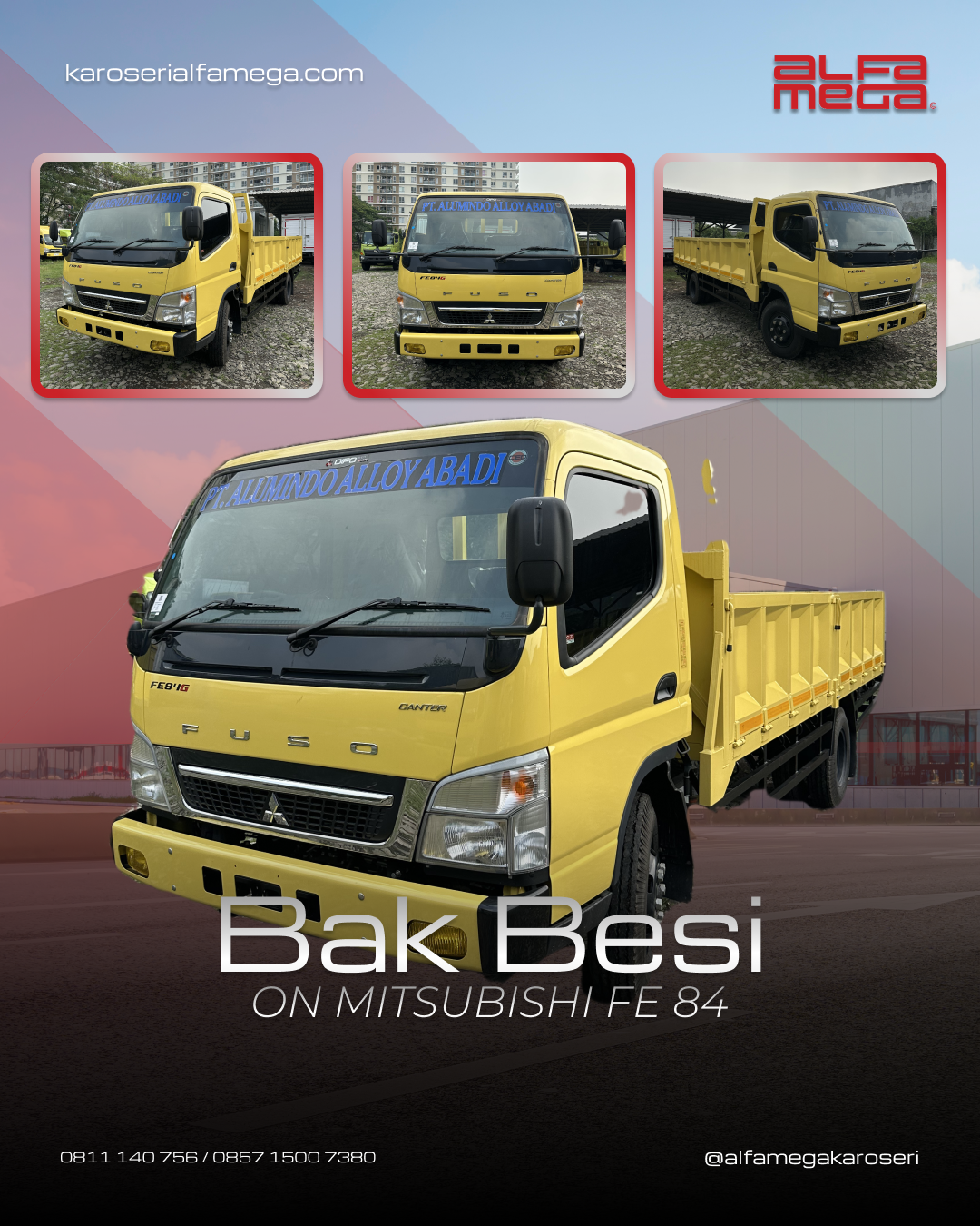 Bak 3 Way AME tampak belakang