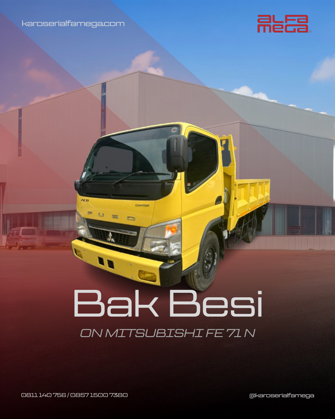 Galeri Bak 3 Way AME tampak samping