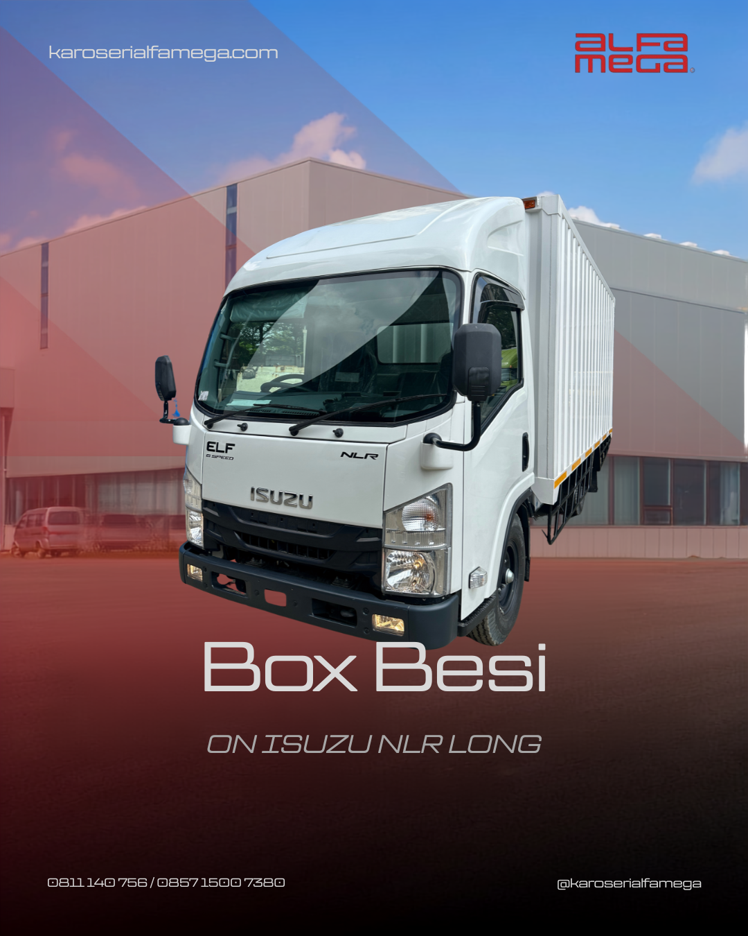 Galeri box besi AME tampak samping