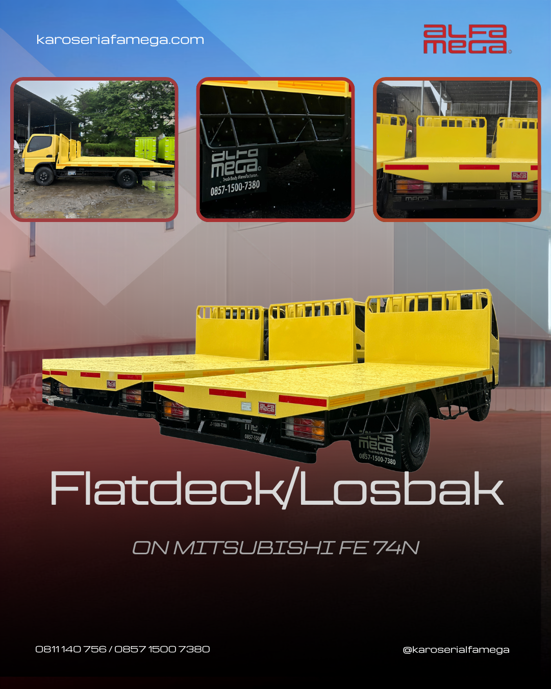 Load Bak AME tampak belakang